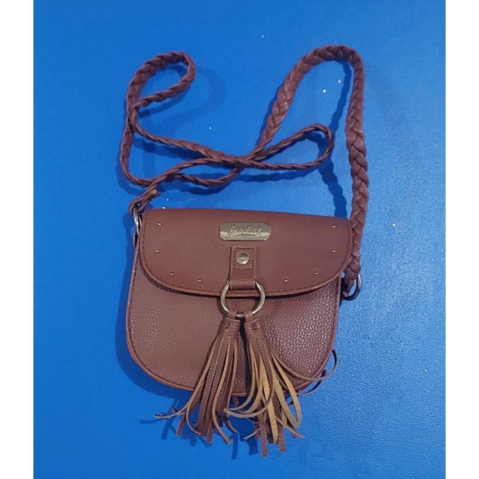 Justice Tas Selempang Coklat Original