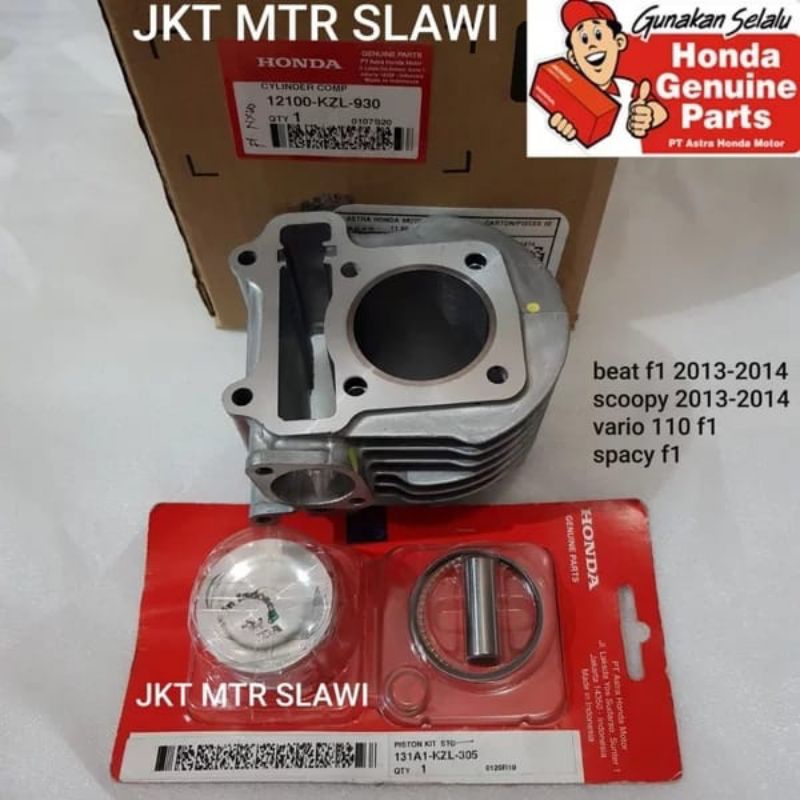 Block set block dan piston kit beat f1 spacy f1 scoopy f1starter kasar kode part kzl ori AHM
