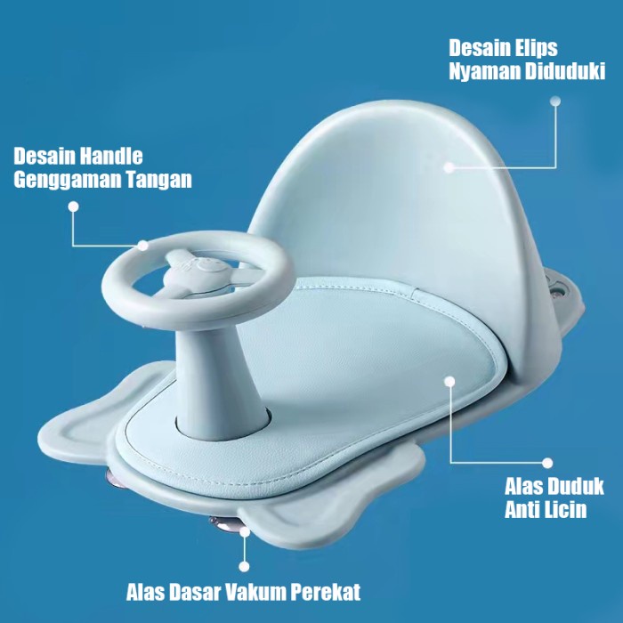 Bostonstore Baby Potty Chair / Alas Dudukan Closet Anak / Kursi anak mandi nyaman desain khusus+suction cup