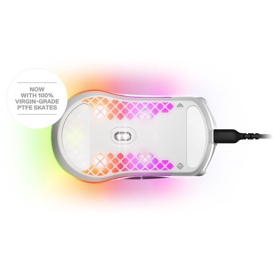 STEELSERIES AEROX 3 SNOW EDITION RGB WIRED GAMING MOUSE