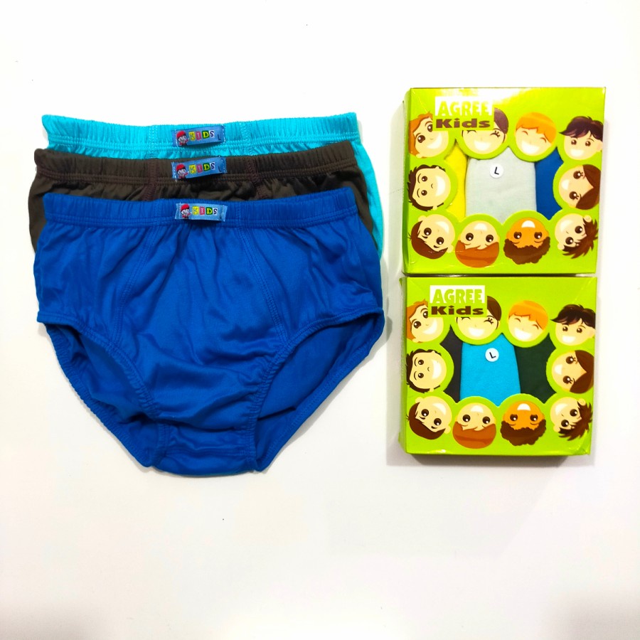 3 Pcs Celana Dalam Anak Laki-laki Agree Kid 014 CD Boys Underwear