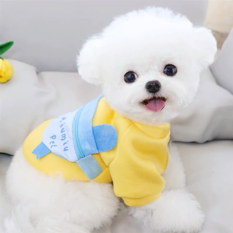 Yellow &amp; Blue Slingbag Dog Cat Pet T-Shirt Baju Anjing Kucing Lucu