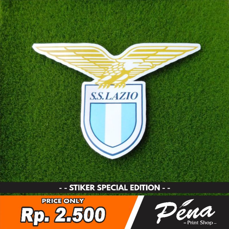 Sticker Stiker Bola SS Lazio Liga Italia Tahan Air