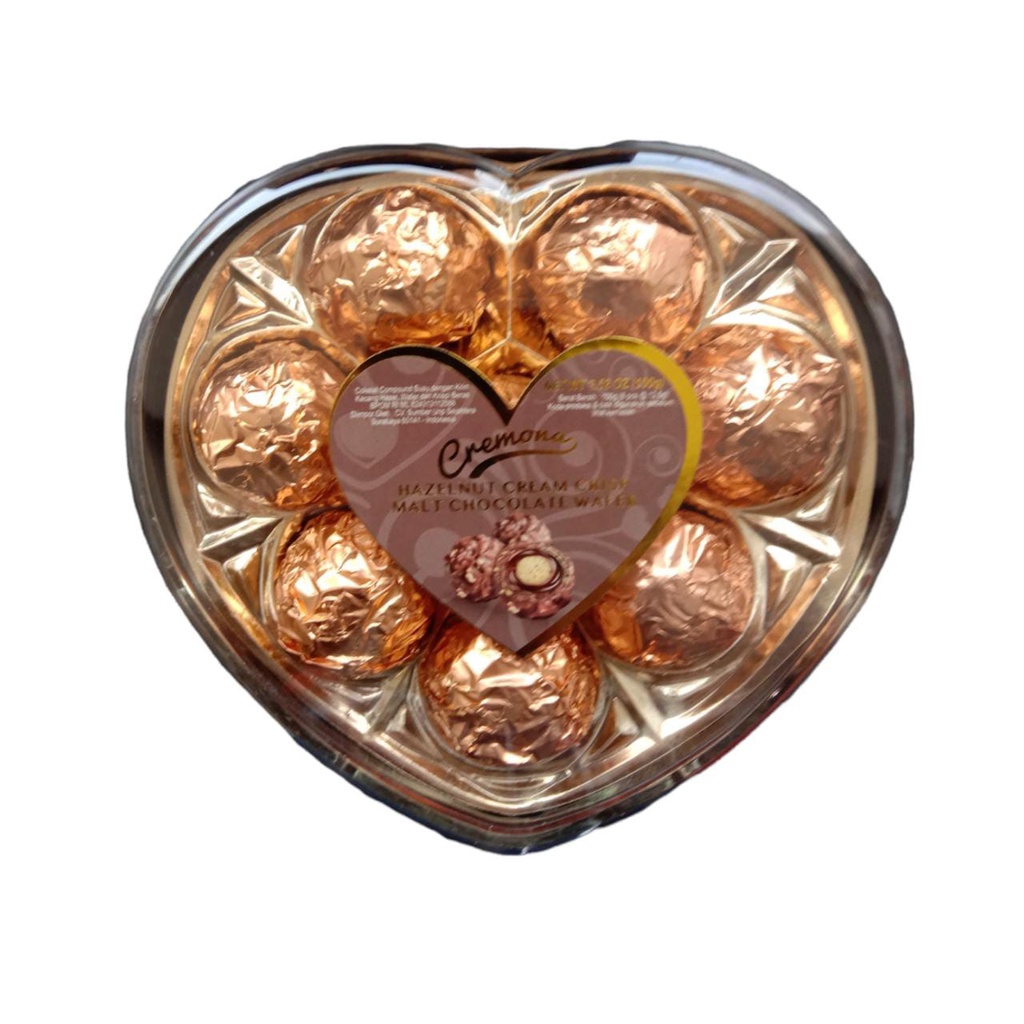 

CREMONA HAZELNUT CREAM CRISP MALT CHOCOLATE WAFER T8 100 GR