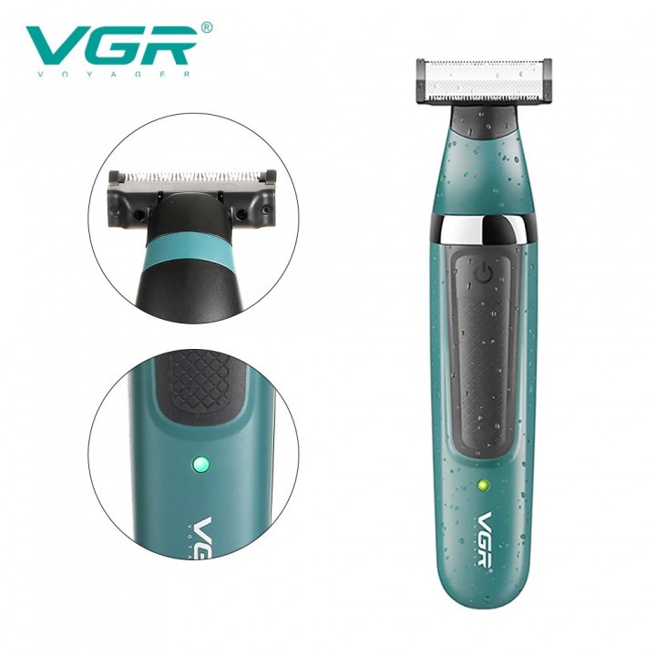 221 VGR V-393 Hair Removal 2 in 1 Epilator Waterproof - Pencukur Bulu Rambut Anti Air