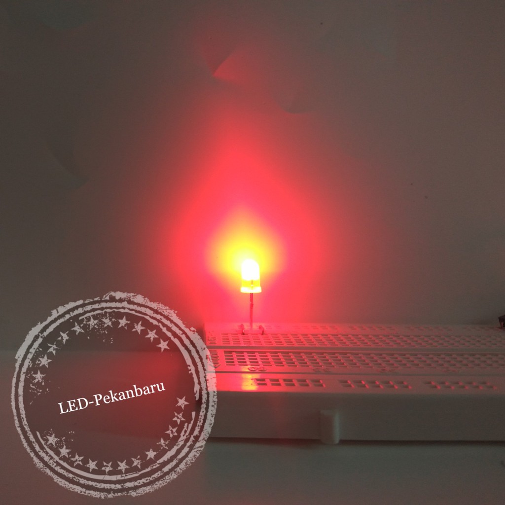 LED 5MM DIFFUSED RED - WARNA MERAH F5