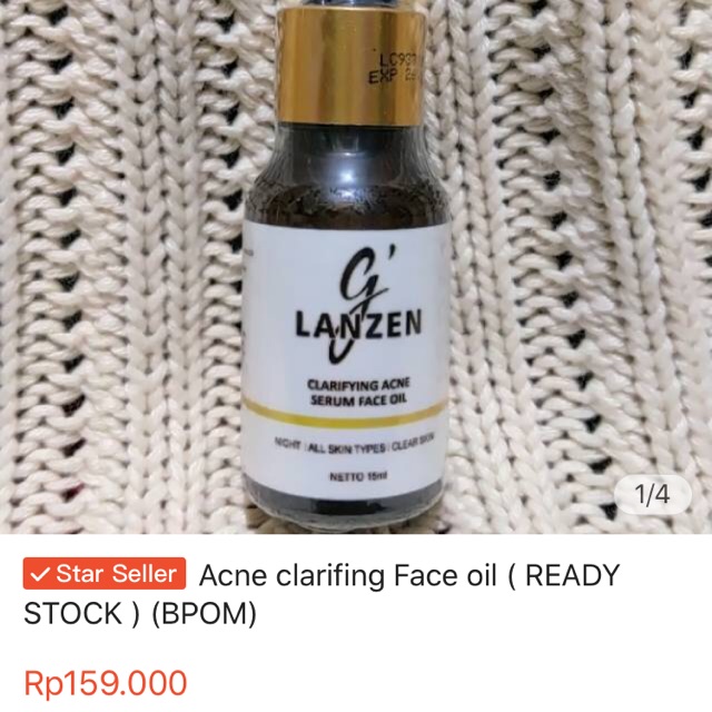 Glanzen serum acne face oil