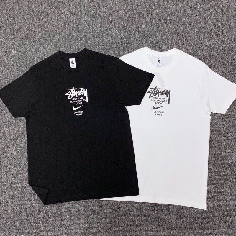 Baju Kaos Stussy x Nike London oversize original premium