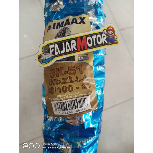 PRIMAAX BAN LUAR TYPE GODZILLA 80/100-21 TUBETYPE