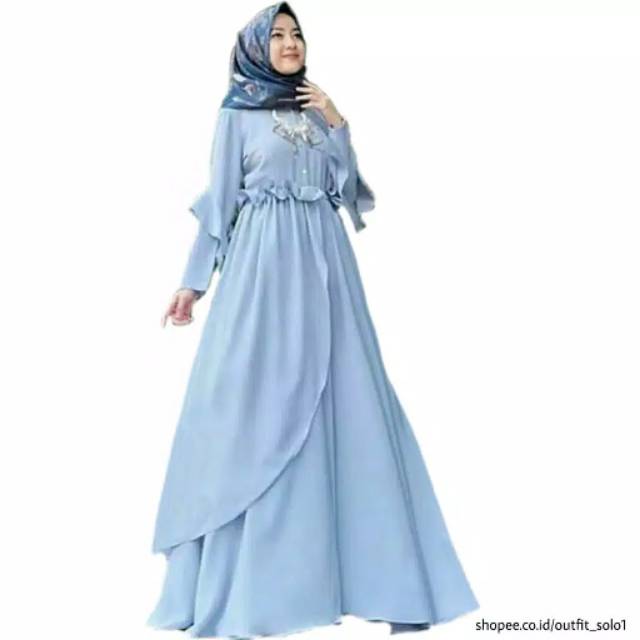 Mauna drees baju gamis pakaian wanita fashion muslim