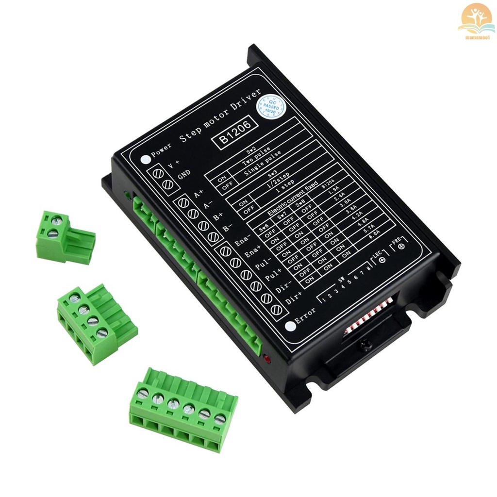 B1206 Full/Half Step Driver 2-Phase Stepper Motor Driver Driving Voltage 20V-120VDC Current 6A