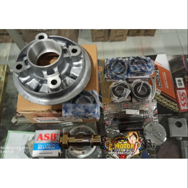 Paket Bearing Velg RCB PNP GL Megapro CB Lengkap nap ger