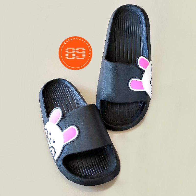 Sandal Karet Wanita Dewasa Karakter Kelinci / Sandal Karet Wanita Gaya Korea Motif Rabbit