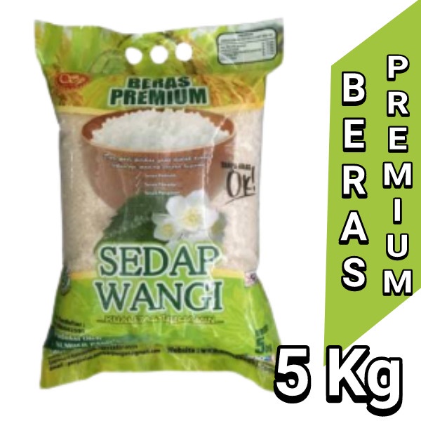 Beras Premium  Sedap Wangi 5 Kg/Beras Pulen