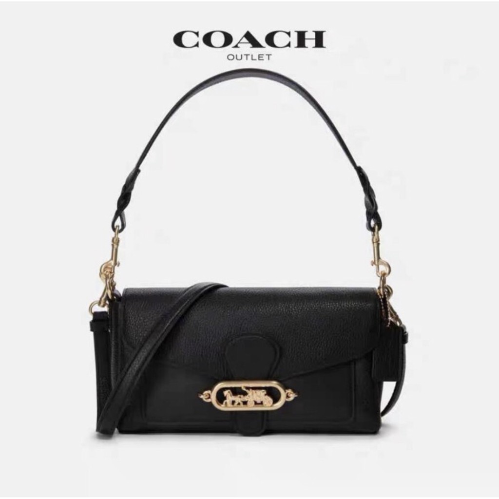 Coach Jade Shoulder Bag Crossbody Black Leather - ORIGINAL 100%