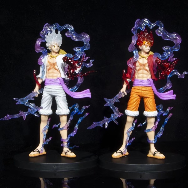 Mainan Action Figure Anime One Piece Sun God Nika Gear 5 Luffy Bahan PVC Ukuran 20221cm Untuk Hadiah Anak