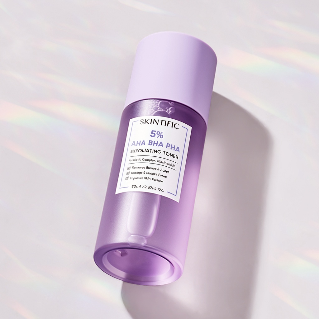 [FLASH SALE] - SKINTIFIC 5 Aha Bha Pha Exfoliating Toner Face Eksfoliasi wajah Glow and Smooth Skin with Niacinamide BPOM