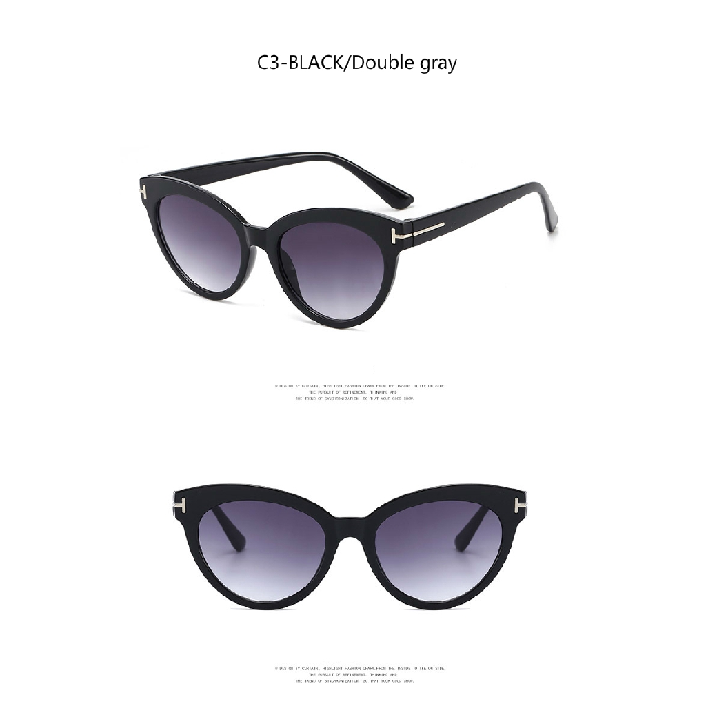 European and American retro trend ins men and women street shooting cat eye sunglasses