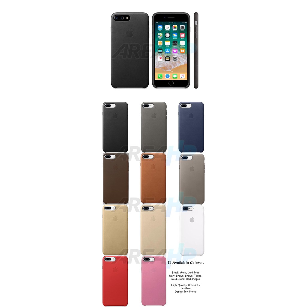 Leather Case Casing Cover iPhone 8 Plus +