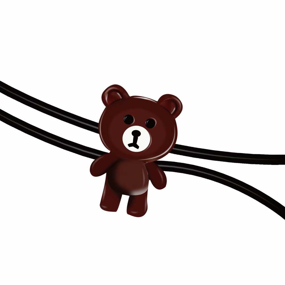 Tali Strap [ Beruang ] Earhook Aksesoris Kacamata &amp; Masker Anak Penahan Anti Jatuh - Nilon - KARTUN