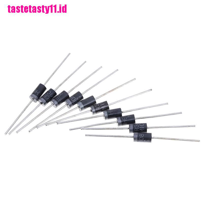 【TTID】10 Pcs HER308 HER 308 rectifier ultra fast recovery diode 3A 1000V DO-27