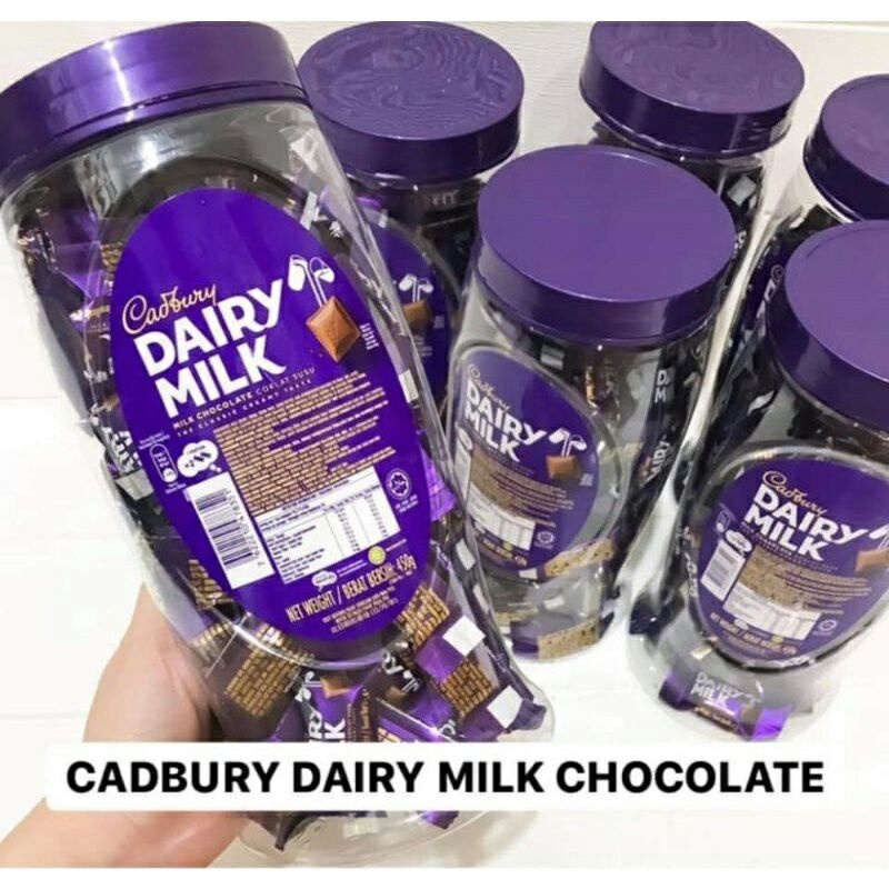 

CADBURY DAILY MILK CHOCOLATE IMPORT MALAYSIA 450 gr ISI 1 TOPLES coklat original import