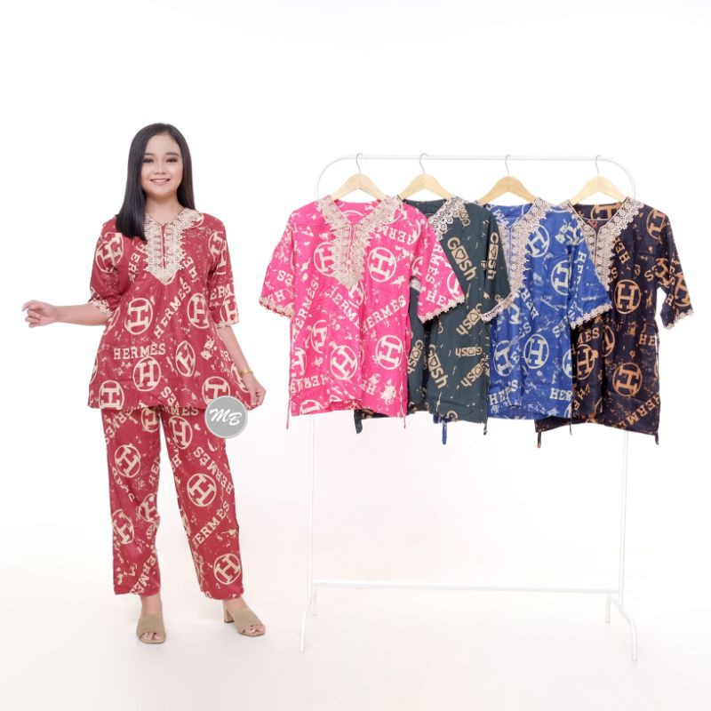 Cp Renda /Arabian/Setelan Renda/Fasion Wanita/  Arab /Piyama /Baju tidur/Dlusia/Lulu