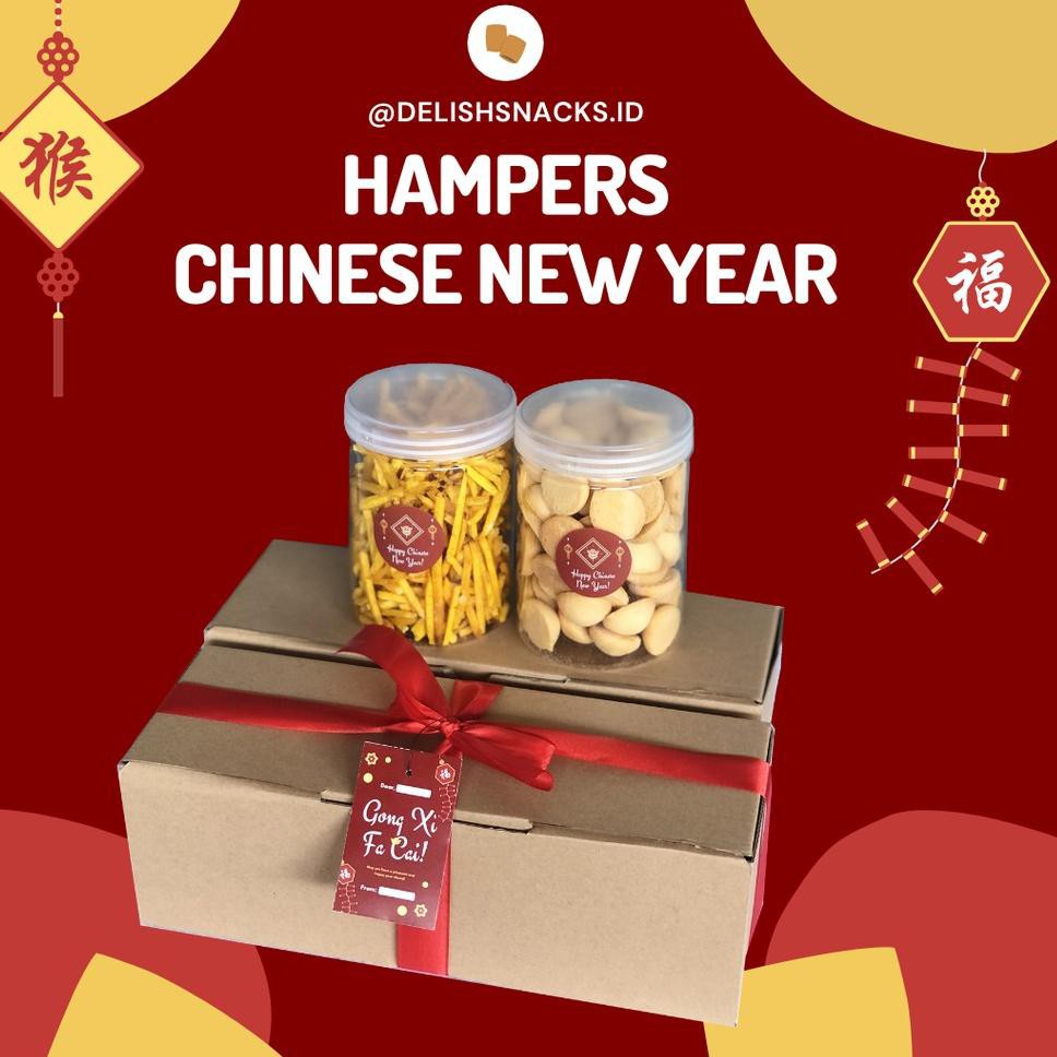 

Import Terbaik [DELISH SNACKS] Hampers Chinese New Year (M) / Bingkisan Kue Kering Parcel Makanan Si