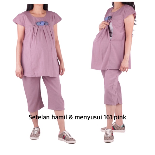 Setelan hamil 3/4 menyusui 161 baju hamil