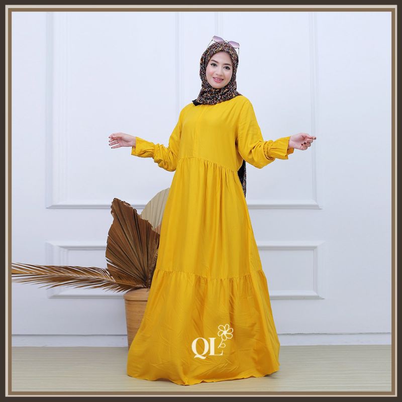 Gamis Syari polos gamis rayon jumbo