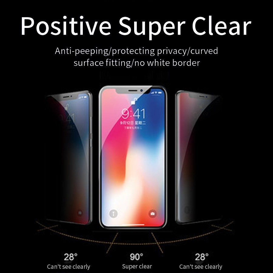 IPHONE 12 MINI IPHONE 12 12 PRO 12 PRO MAX PROMAX ANTI GORES DEPAN HYDROGEL SPY PRIVACY PLASTIK ANTI PEEPING GELAP SCREEN GUARD GEL PELINDUNG LAYAR PLASTIC