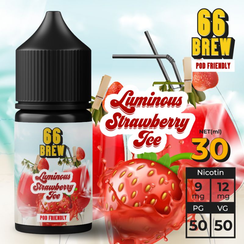 LIQUIDS P0D SYSTEM P0D FRIENDLY NIC 9MG &amp; 12MG RASA STRAWBERRY ICE