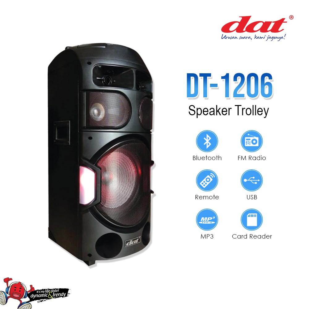 Dat DT-1206 Speaker Trolley - 12 Inch Subwoofer