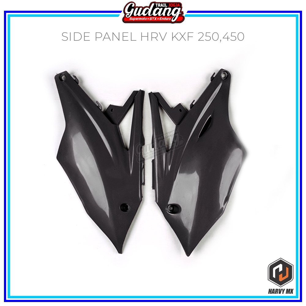 Side Panel Tutup Body Samping Belakang HRV KXF 250/450 2019 PNP KLX 150 Bigfoot HITAM HIJAU PUTIH