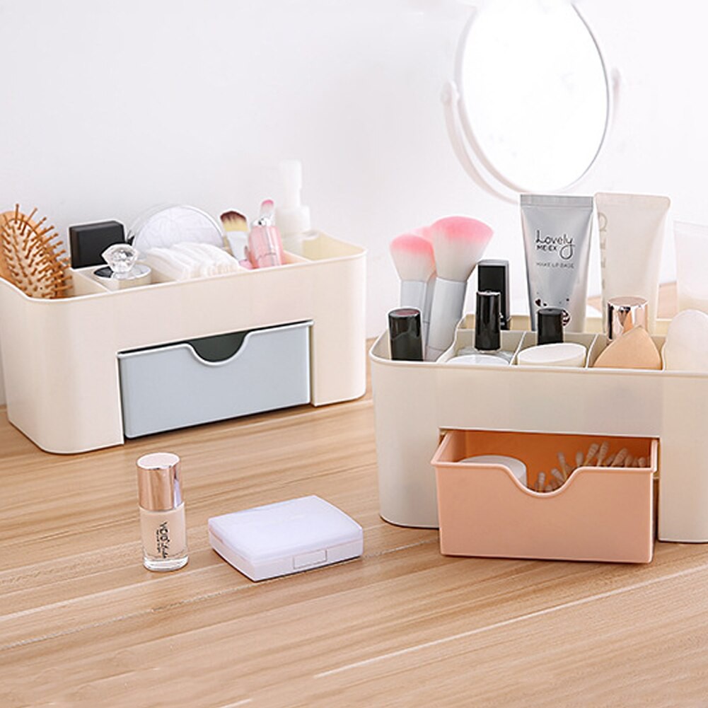 [RK01] Make Up Storage Kotak Organizer Rak Kosmetik Laci Plastik Stationary Make Up - Random Colour