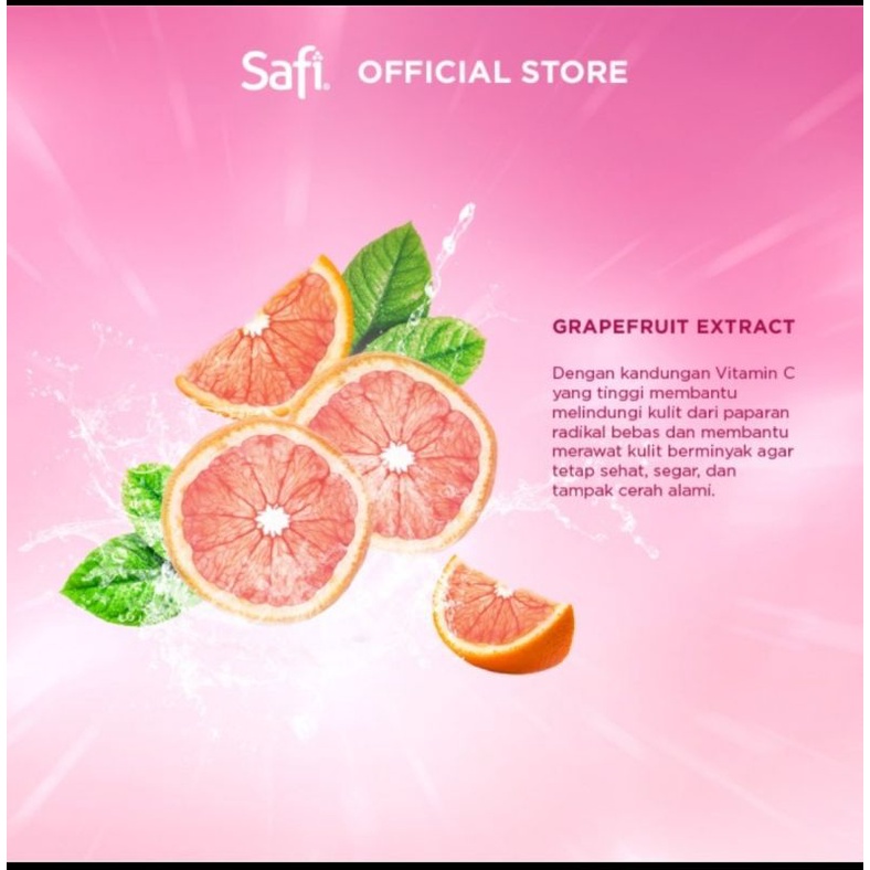 Safi White Natural Brightening Cleanser Grape fruit 50 gr - Wajah