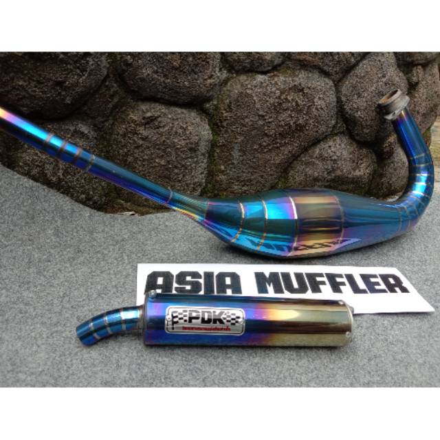 Knalpot ninja r rr pdk biru