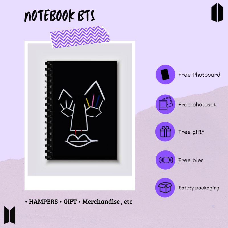 

Notebook BTS Vante | Notebook a5 | Hampers | gift | army merchandise