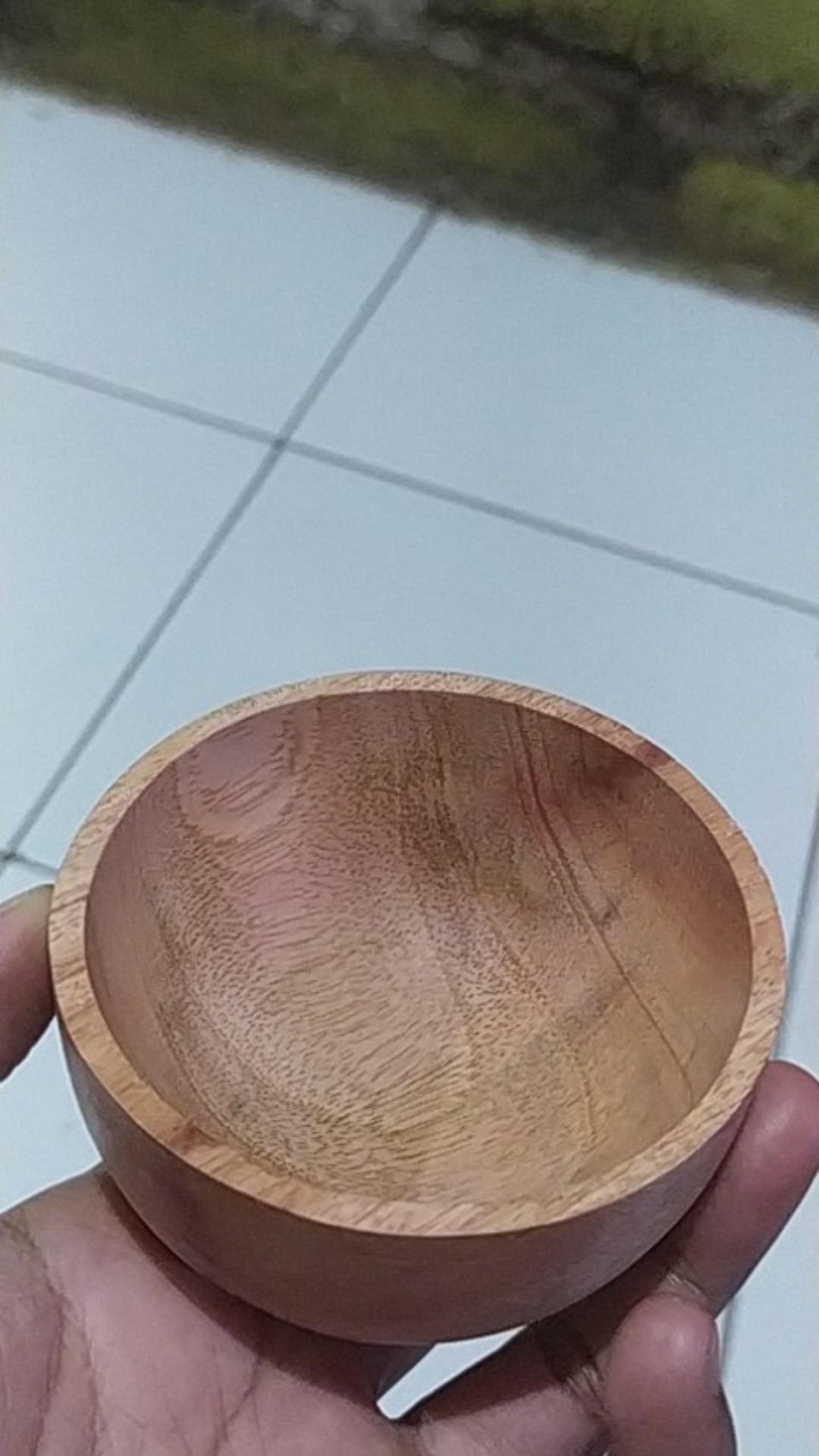(maho46) Mangkuk Kayu Mahoni D 7cm