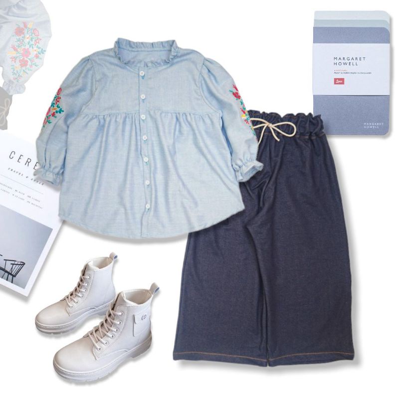 SETELAN BAJU ANAK CEWEK UMUR 1 TAHUN