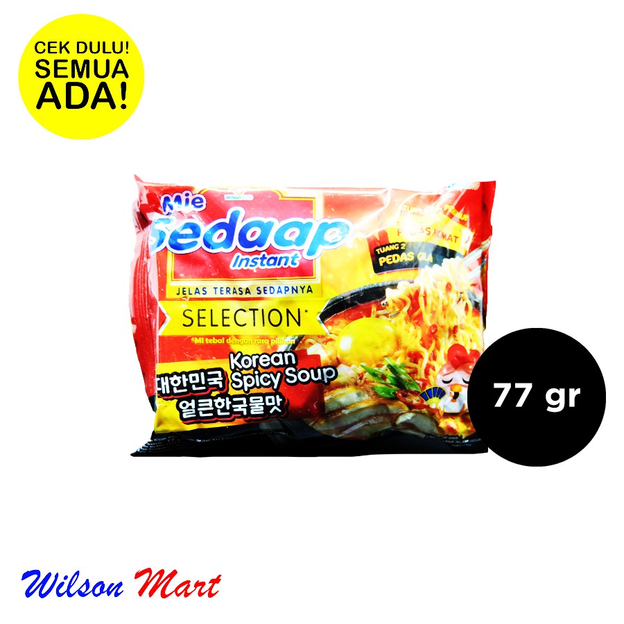 

MIE SEDAAP INSTANT SELECTION RASA KOREAN SPICY SOUP