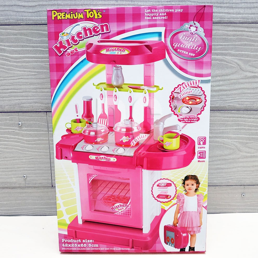 Premium Toys Kitchen Set Mainan Peralatan Dapur Mini Masak-masakan