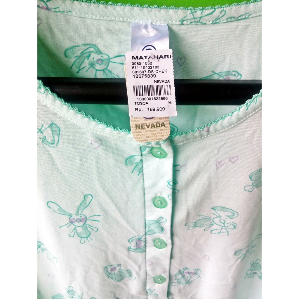 Nevada Ds Chek Baju Tidur Daster Wanita Motif Lucu Tosca Original Matahari Shopee Indonesia