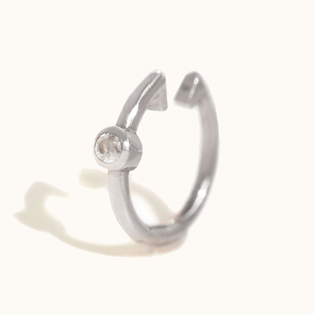 Moonlight Ear Cuff - Anting Jepit Tanpa Tindik dengan Zirkonia Swarovski - LOULOUROSE