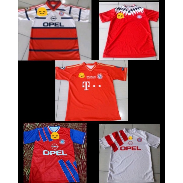 Jersey Bayern Munchen 1991 1992 1993/Jersey Bayern 1993/Jersey Bayern 1999 Away/Jersey Bayern 2012 2
