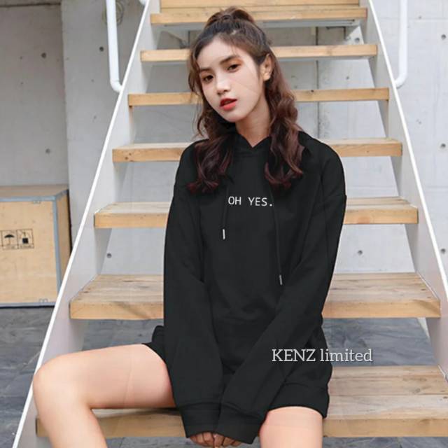 Sweater jaket hoodie jumper pria wanita (OH YES)