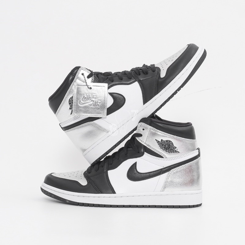 Air Jordan 1 High Silver Toe