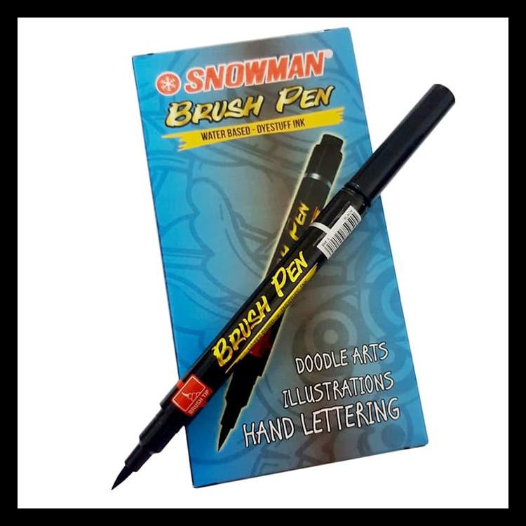 

COD SNOWMAN - BRUSH PEN ( WATER BASED - DYESTUFF INK ) KODE 899
