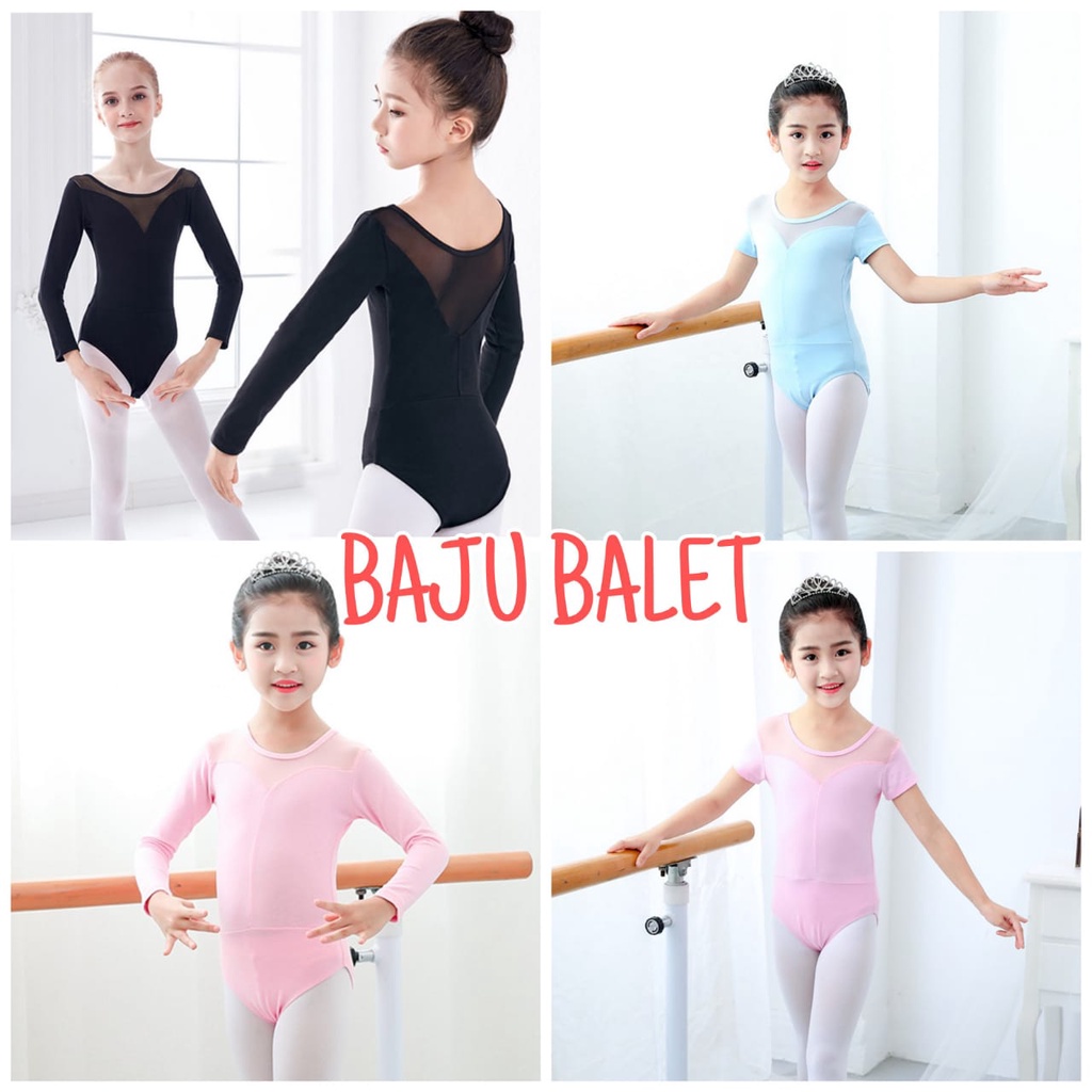 BAJU BALET ANAK REMAJA LEOTARD IMPOR KOSTUM BALLERINA GYMANASTIC