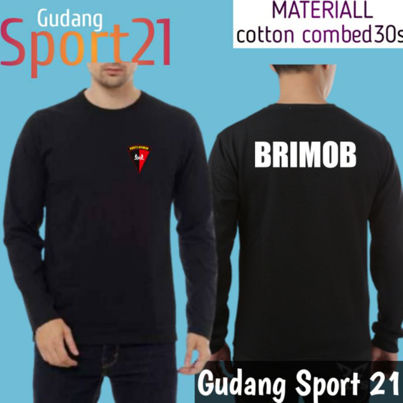 kaos baju lengan panjang brimob kaos brimob